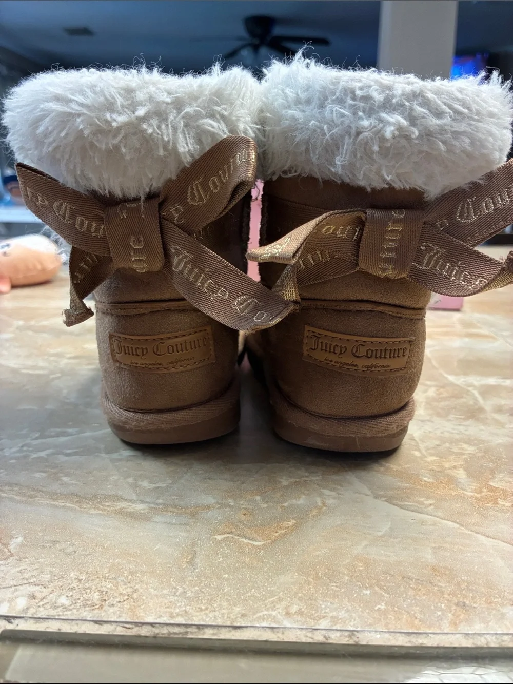 Toddler size 8 Juicy Couture King Girls Faux Fur Cold Weather Boots